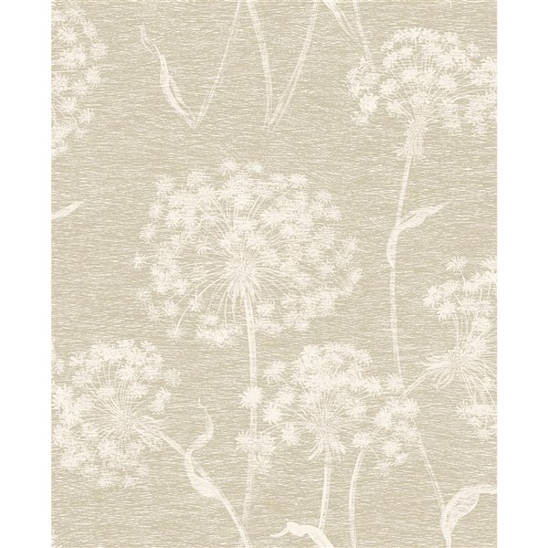 Advantage Garvey Dandelion Wallpaper - Taupe