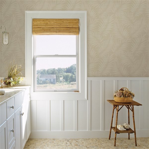 Advantage Edomina Palm Wallpaper - Beige