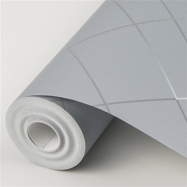 A-Street Prints Ballard Geometric Wallpaper - Pewter