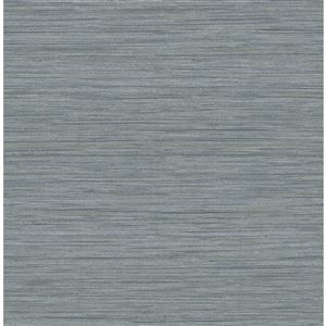 A-Street Prints Barnaby Faux Grasscloth Wallpaper - Slate