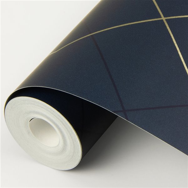 A-Street Prints Ballard Geometric Wallpaper - Indigo