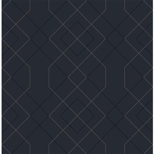 A-Street Prints Ballard Geometric Wallpaper - Indigo