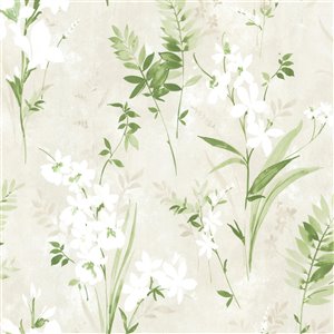 Papier peint Turner Watercolor Floral de Advantage, crème