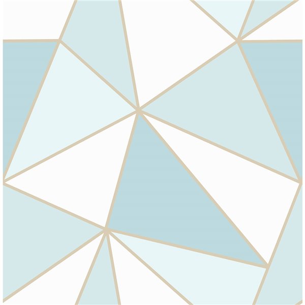 Papier peint Apex Geometric de Advantage, bleu