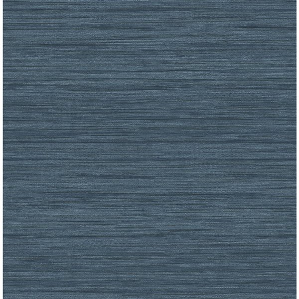 Papier peint Barnaby Faux Grasscloth de A-Street Prints, indigo