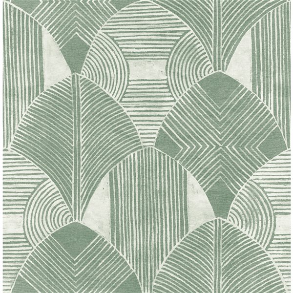 A-Street Prints Westport Geometric Wallpaper - Green