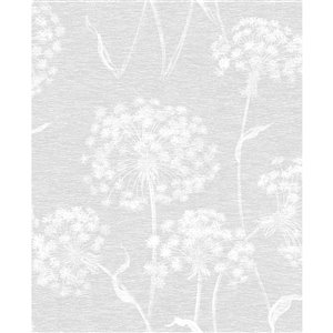 Papier peint Garvey Dandelion de Advantage, gris pale