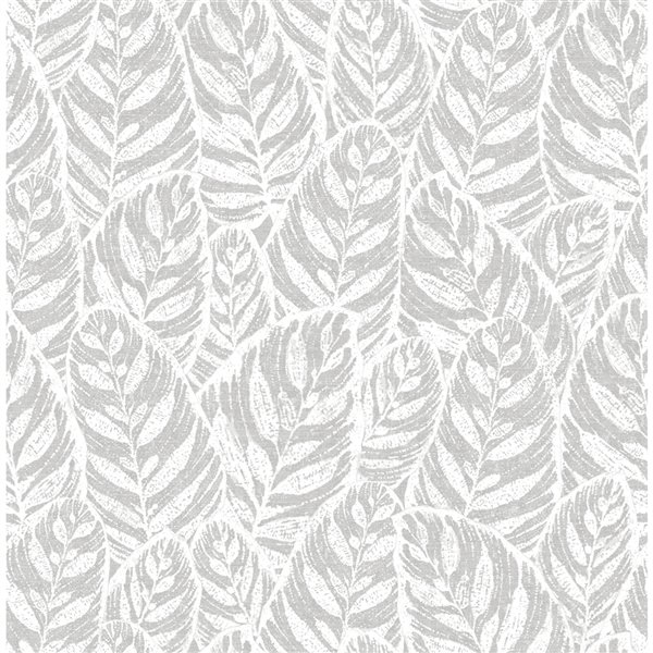 A-Street Prints Del Mar Botanical Wallpaper - Grey