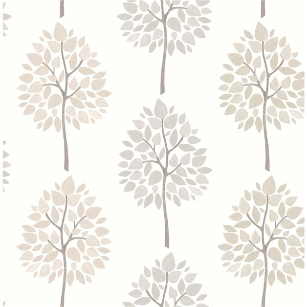 Papier peint Tsai Tree de Advantage, gris