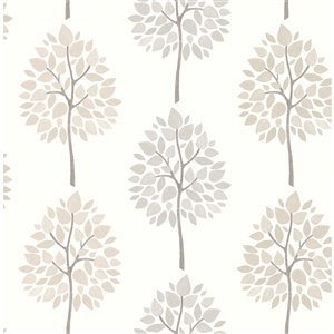 Papier peint Tsai Tree de Advantage, gris