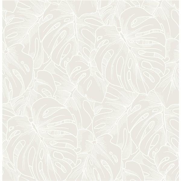 Papier peint Balboa Botanical de A-Street Prints, blanc