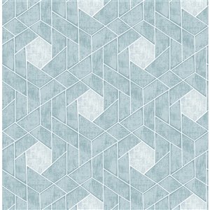 A-Street Prints Granada Geometric Wallpaper - Aqua