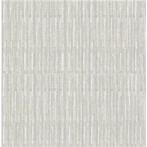 A-Street Prints Brixton Texture Wallpaper - Light Grey