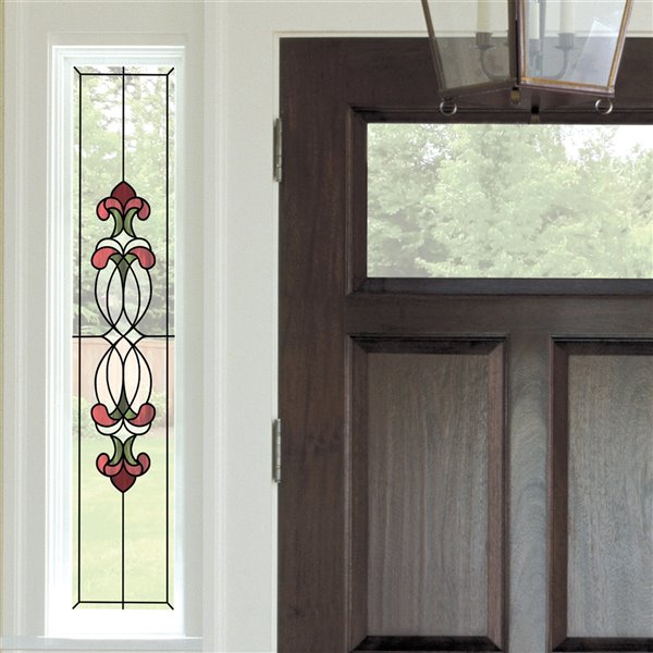 Red Hanover Stained Glass Decal Set of 2