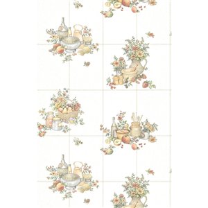 Advantage Giada Fruit Basket Tile Wallpaper - Off-White