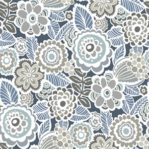 NuWallpaper Dream On Peel and Stick Wallpaper - Navy