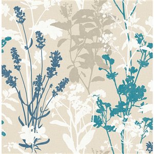 Advantage Pippin Wild Flowers Wallpaper - Blue