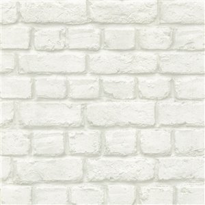 Papier peint Chicago Brick de Advantage, blanc