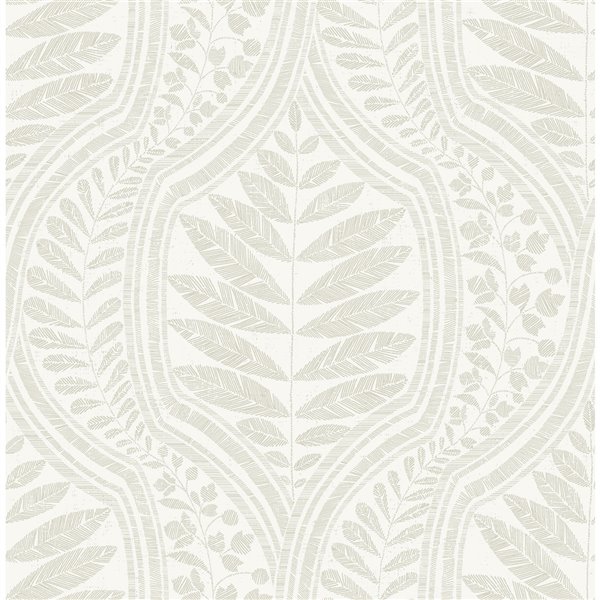 A-Street Prints Juno Ogee Wallpaper - Beige