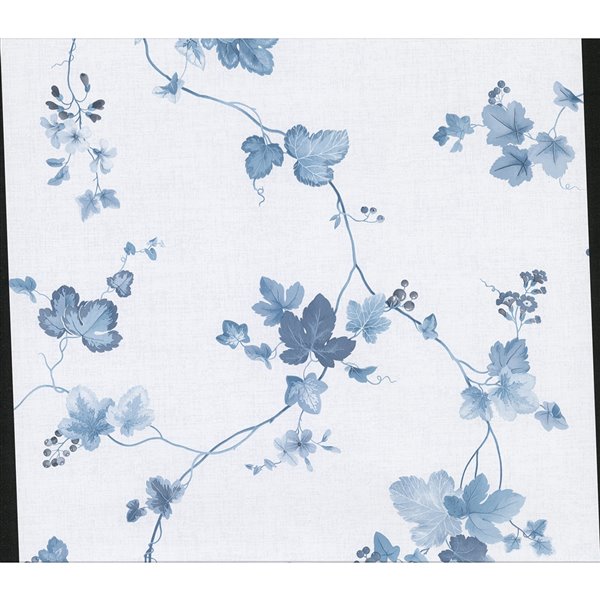 Advantage Symon Leaf Trail Wallpaper - Blue