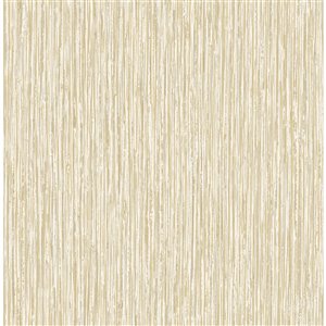 Fine Décor Kofi Faux Grasscloth Wallpaper - Champagne