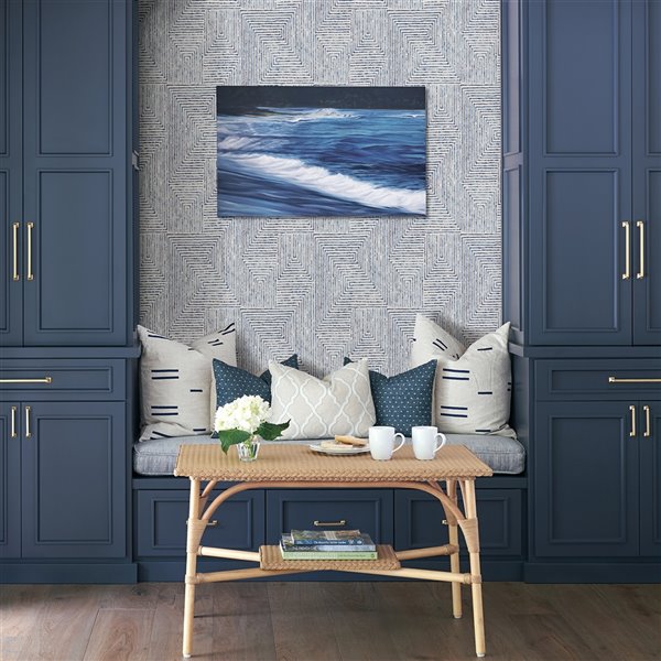 A Street Prints Merritt Geometric Wallpaper Indigo 2964 25955 RONA