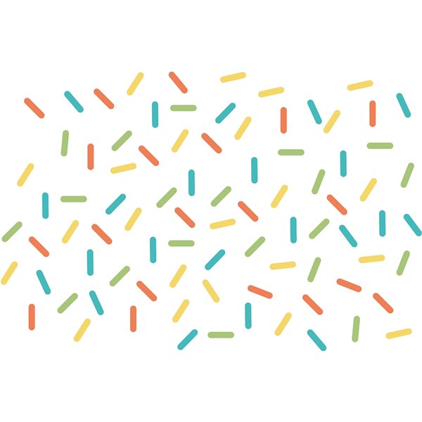 Sprinkle Rainbow Wall Art Kit