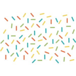 Sprinkle Rainbow Wall Art Kit