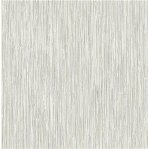 Fine Decor Kofi Faux Grasscloth Wallpaper - Grey