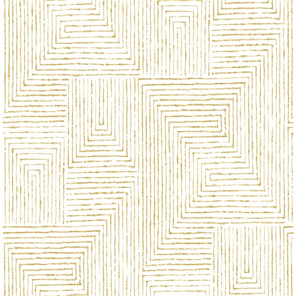 A Street Prints Merritt Geometric Wallpaper Honey