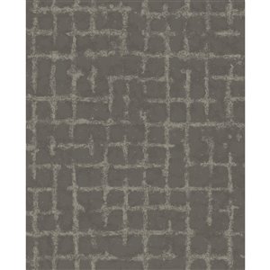 A-Street Prints Shea Distressed Geometric Wallpaper - Charcoal