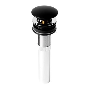 ALFI Brand Bathroom Sink Pop-Up Drain without Overflow - 7.63-in - Black Matte