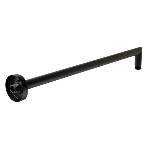 ALFI brand Round Wall Mounted Shower Arm - Black Matte