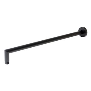 ALFI brand Round Wall Mounted Shower Arm - Black Matte