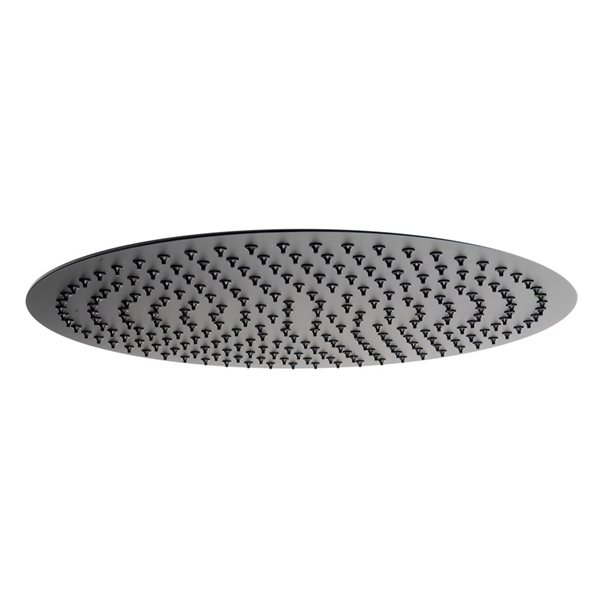 ALFI brand Stainless Steel Round Ultra Thin Rain Shower Head - 16-in - Matte Black