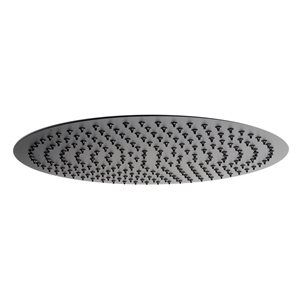 ALFI brand Stainless Steel Round Ultra Thin Rain Shower Head - 16-in - Matte Black