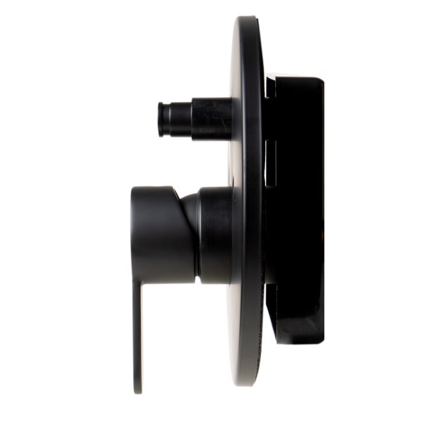 ALFI brand Shower Valve with Rounded Lever Handle/Diverter - Black Matte