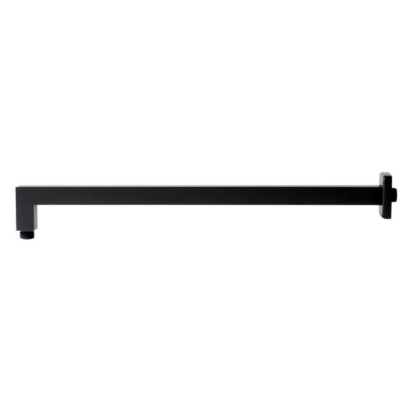 ALFI brand Square Wall Mounted Shower Arm - Black Matte