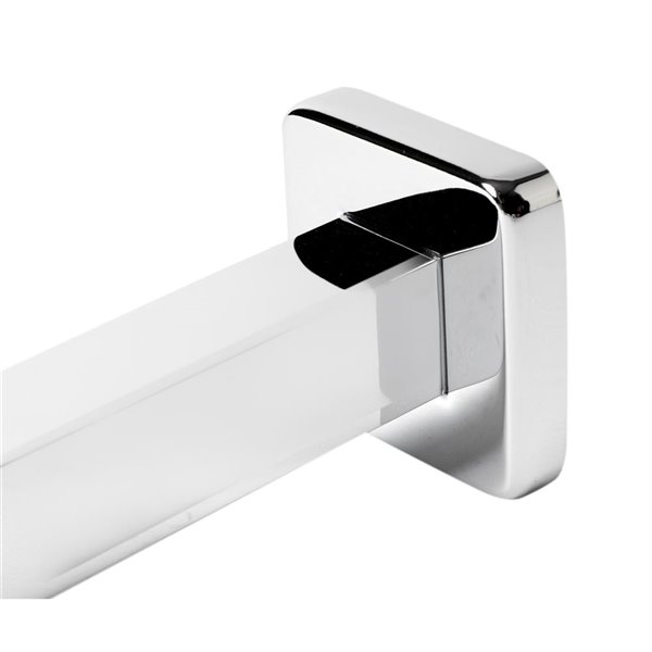 ALFI brand Brass Square Ceiling Shower Arm - Polished Chrome