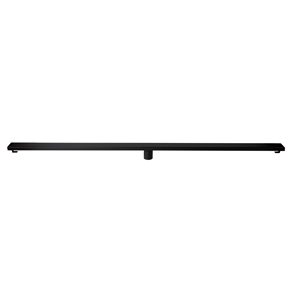 ALFI brand Stainless Steel Linear Shower Drain with Solid Cover - 59-in x 3-in - Black Matte