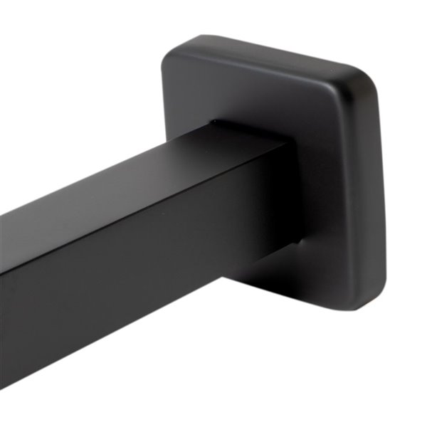 ALFI brand Brass Square Ceiling Shower Arm - Black Matte