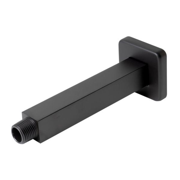 ALFI brand Brass Square Ceiling Shower Arm - Black Matte