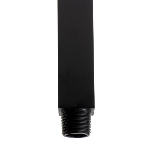 ALFI brand Brass Square Ceiling Shower Arm - Black Matte