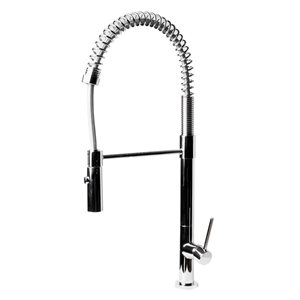 ALFI Brand Commercial Spring Pull-Out Kitchen Faucet - Polished Chrome