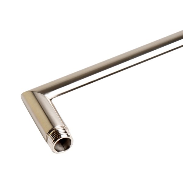 ALFI brand Round Wall Mounted Shower Arm - Brass - Brushed Nickel