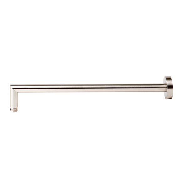 ALFI brand Round Wall Mounted Shower Arm - Brass - Brushed Nickel