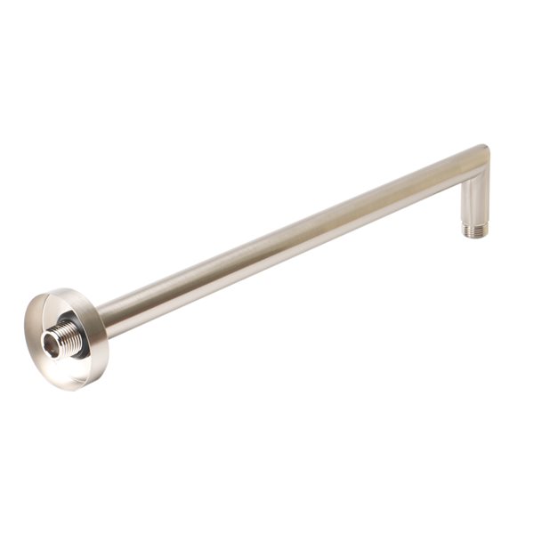 ALFI brand Round Wall Mounted Shower Arm - Brass - Brushed Nickel