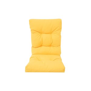 Coussin pour chaise de patio à haut dossier de Bozanto Inc., jaune pâle