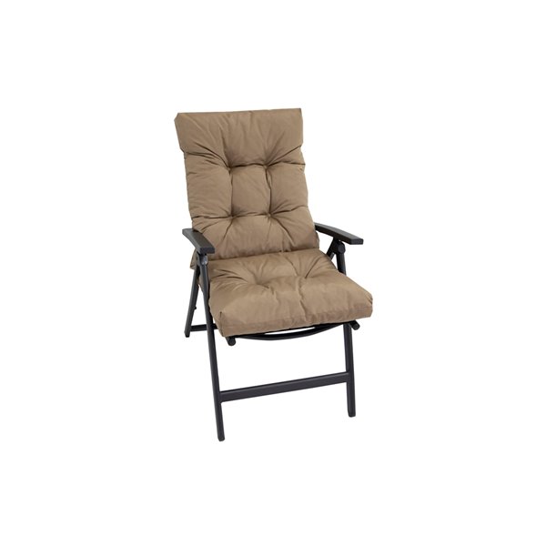 Coussin pour chaise de patio à haut dossier de Bozanto Inc., brun pâle