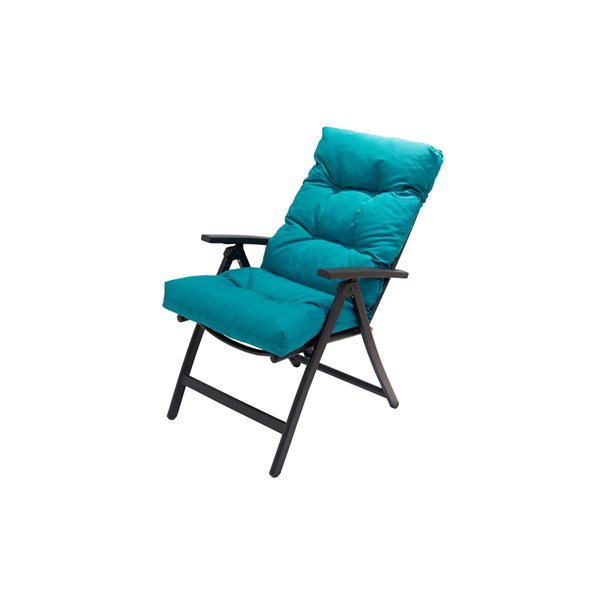 Back Patio Chair Cushion Turquoise, Turquoise Outdoor Furniture Cushions